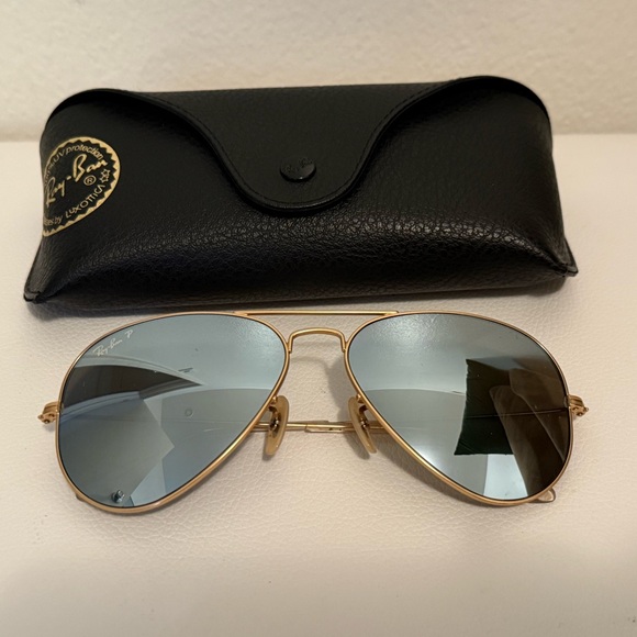 Ray-Ban Limited Gold Aviator Sunglasses